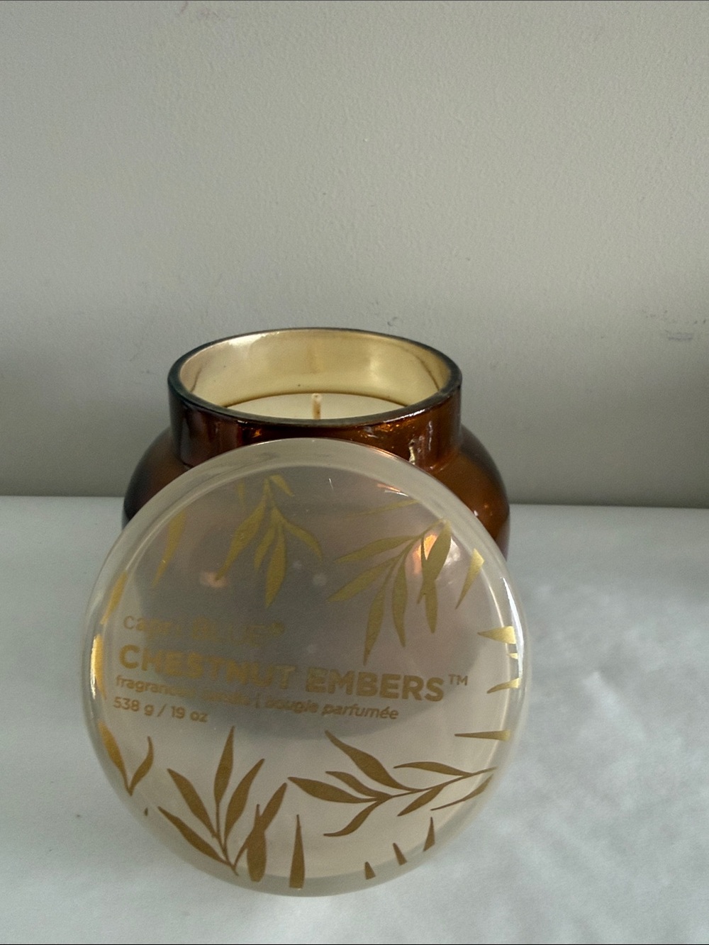 Capri Blue Autumn Glow Fall Candles  (Chestnut Embers, 19 oz) - Picture 6 of 8